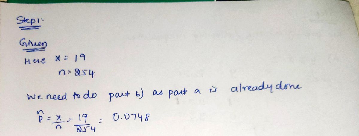 Statistics homework question answer, step 1, image 1